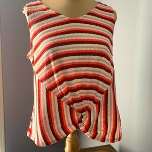 MTS - Colorful Stripes Sweater Tank L